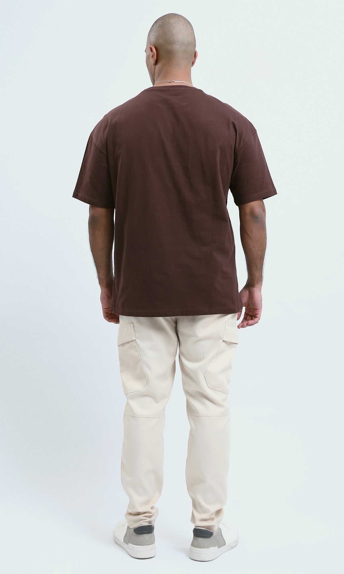 o188743 - "Kid Rock" Dark Brown Elbow Sleeves Printed Tee