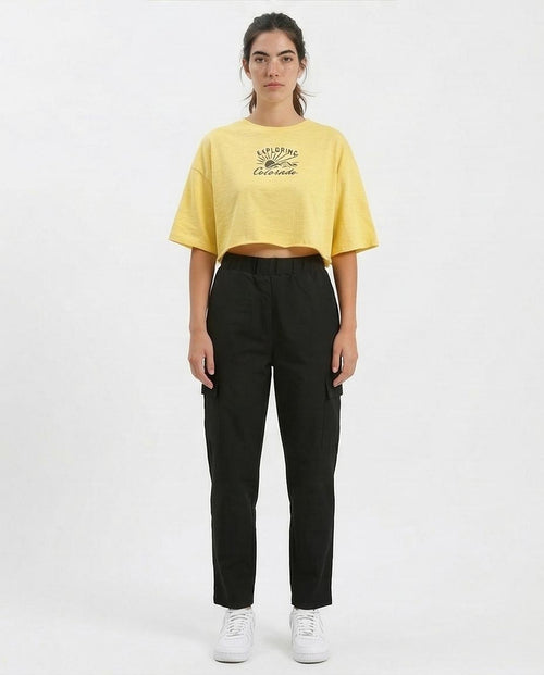 Ravin Women's Exploring Colorado Graphic Cropped Tee – Yellow - o189272