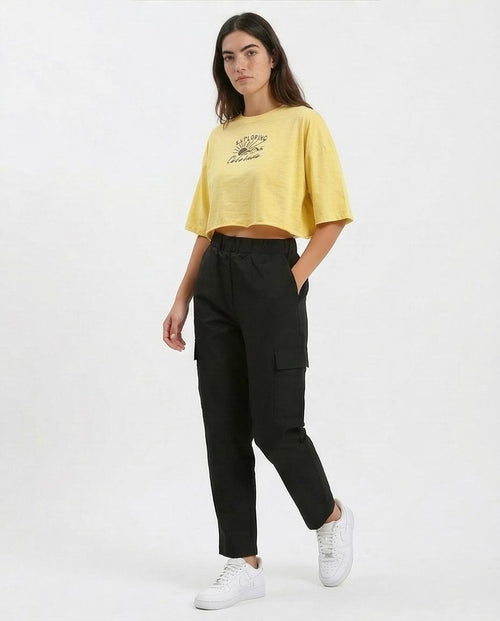 Ravin Women's Exploring Colorado Graphic Cropped Tee – Yellow - o189272