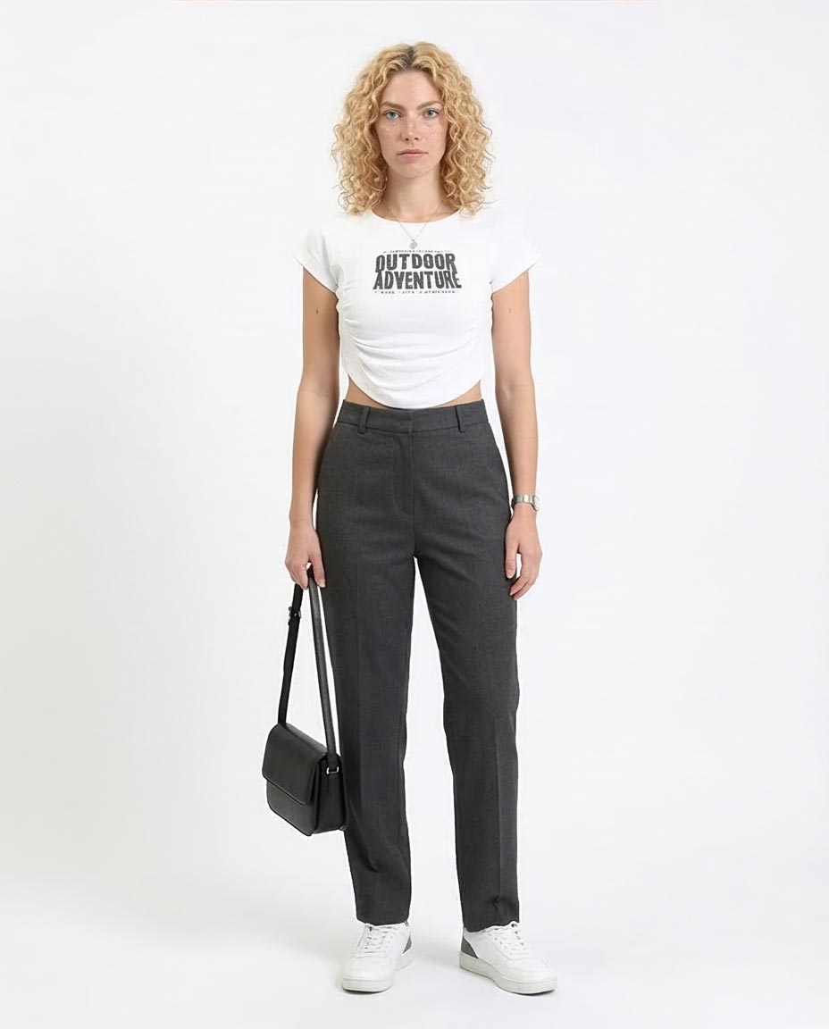 Ravin Women’s Outdoor Adventure Ruched Crop Top - White - O189403