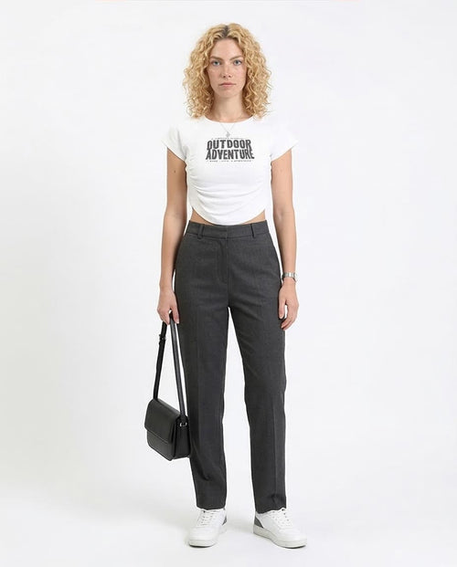 Ravin Women’s Outdoor Adventure Ruched Crop Top - White - O189403