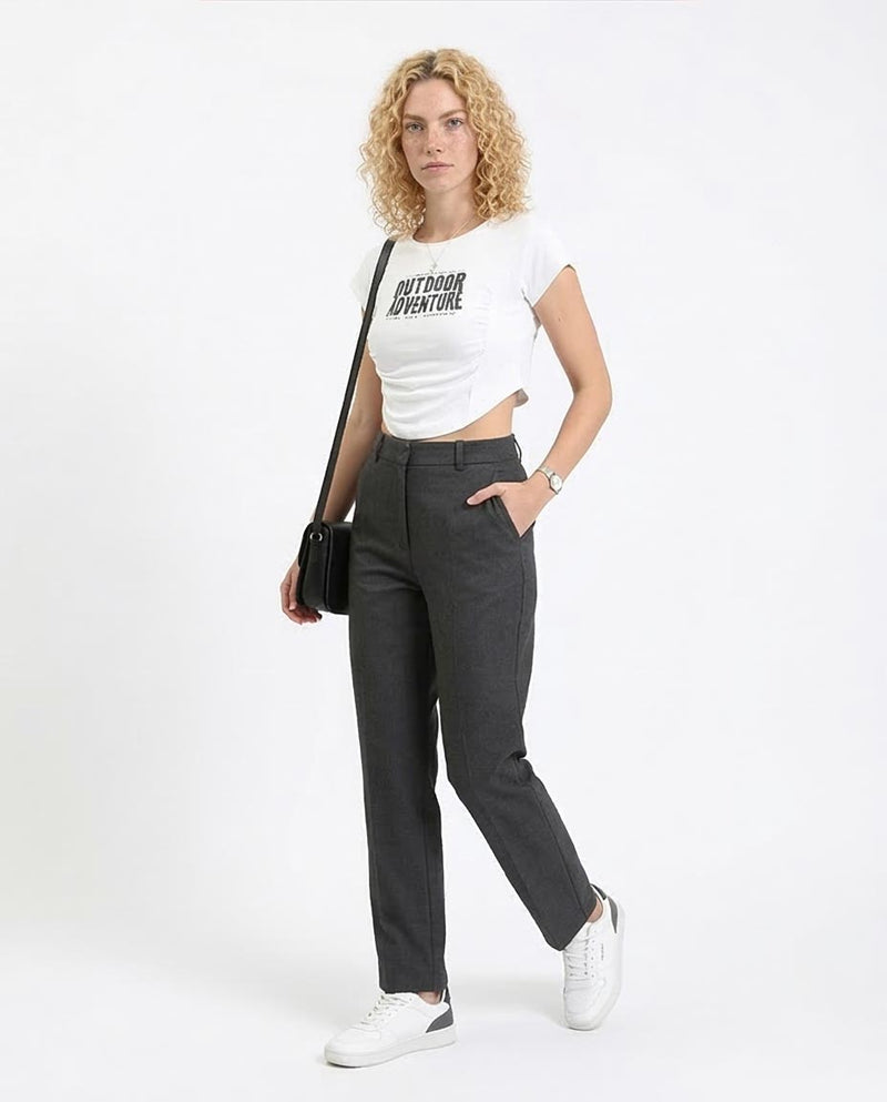 Ravin Women’s Outdoor Adventure Ruched Crop Top - White - O189403