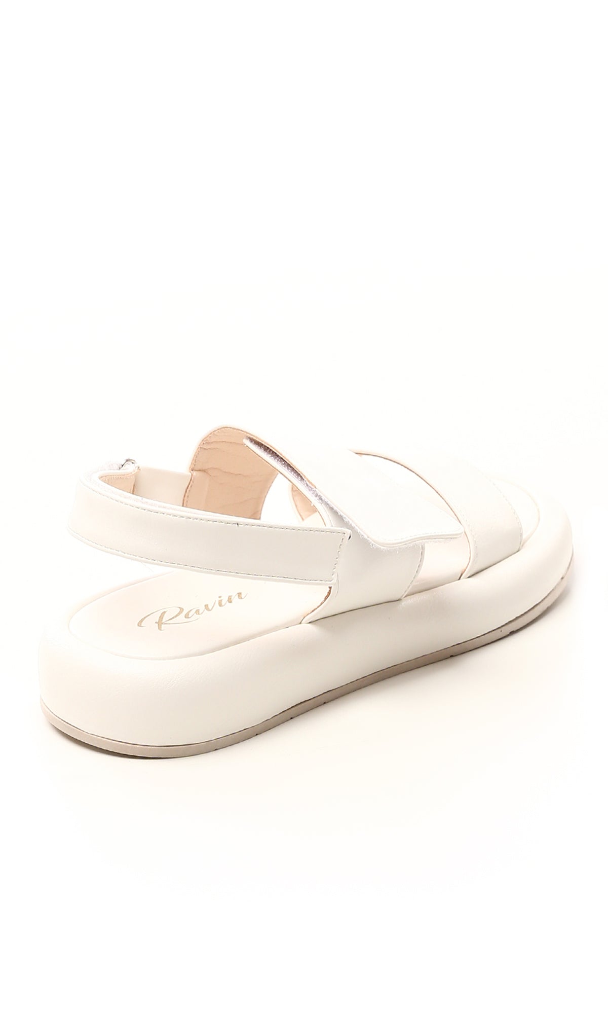 Minimalist Double-Strap Platform Sandal - Bone - O190076