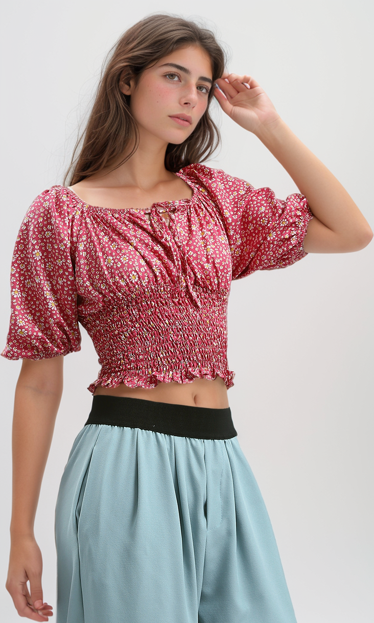 O190141 Women Short Sleeve Shirt