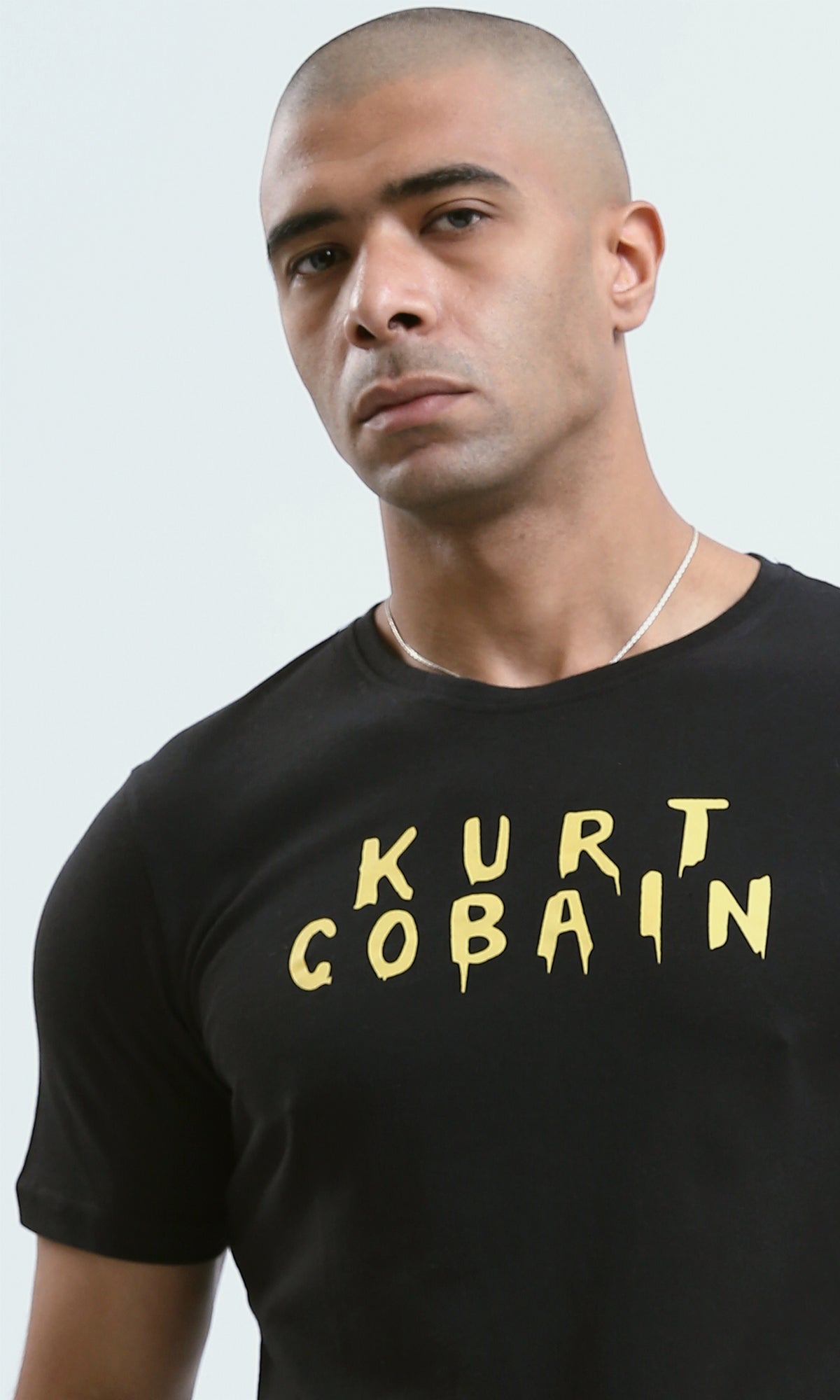 o190170 - Crew Neck Casual Black Printed Summer Tee