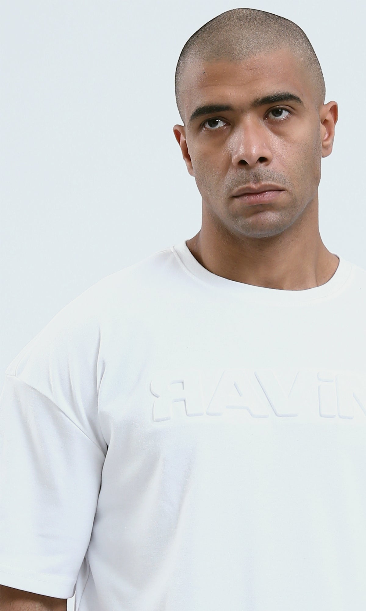O190187 Off-White Elbow Sleeves Relaxed Fit Summer Tee