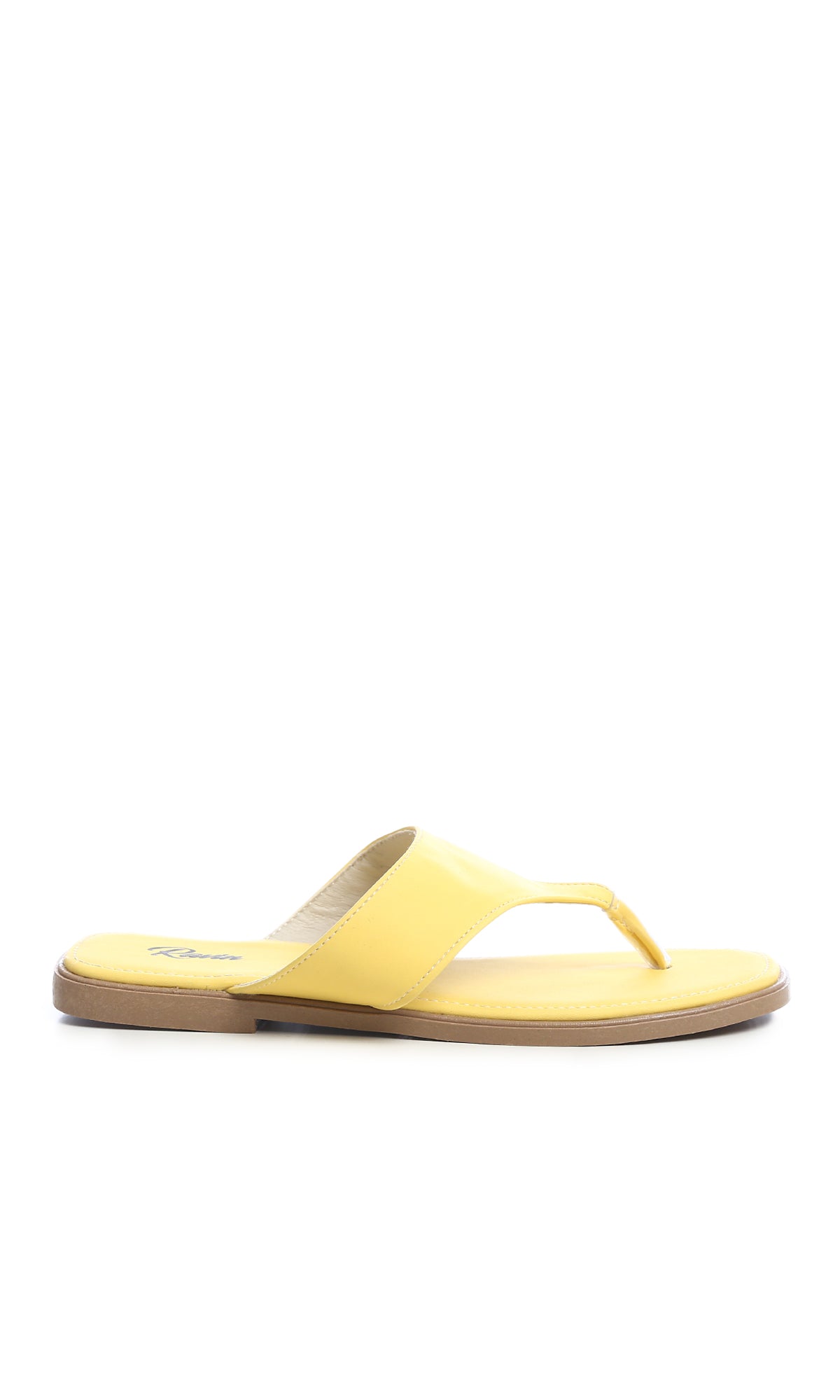 Vibrant Sun-Kissed Yellow Thong Sandals - O190895