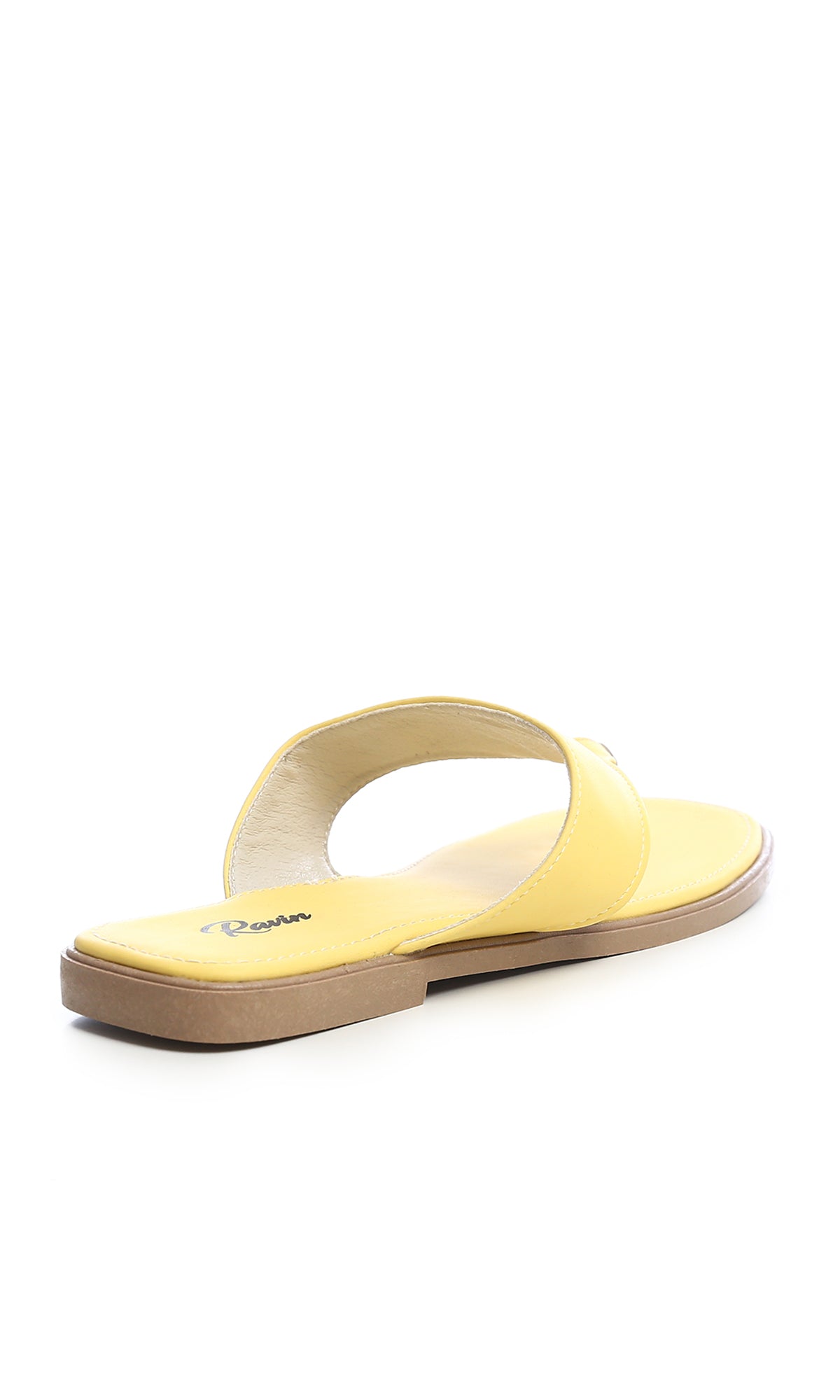 Vibrant Sun-Kissed Yellow Thong Sandals - O190895