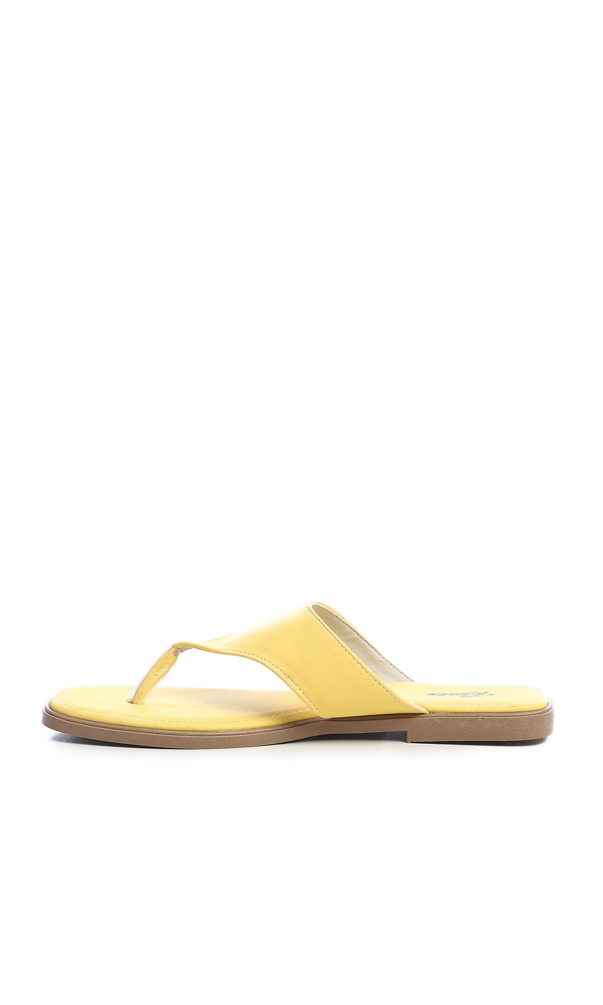 Vibrant Sun-Kissed Yellow Thong Sandals - O190895