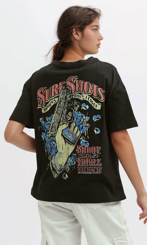 O190938 Short Sleeves Regular Fit Black Casual Tee