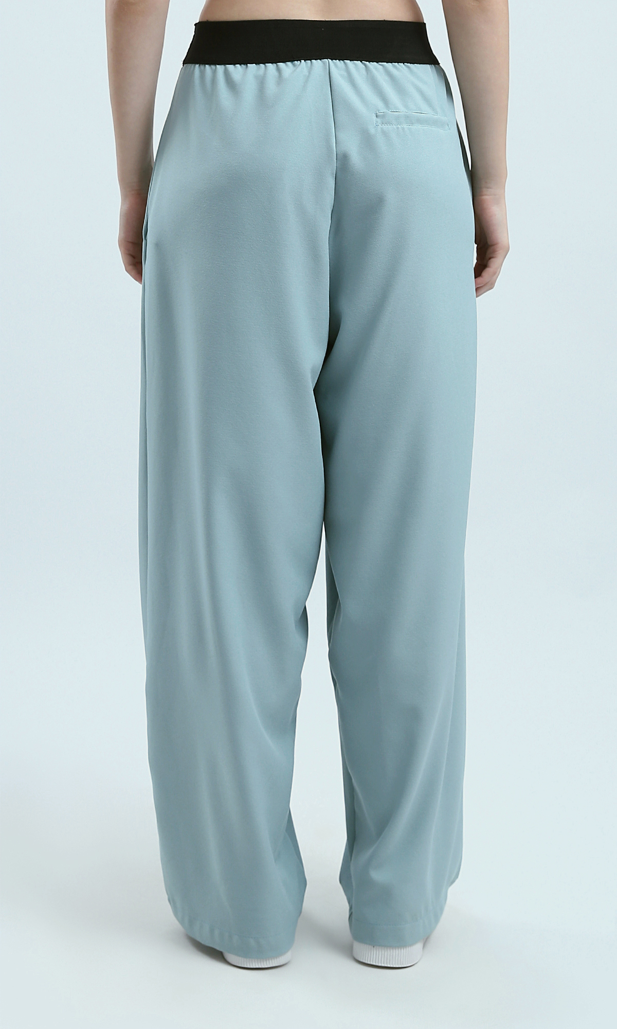 O191921 Elastic Waist Summer Wide Leg - Mintgreen