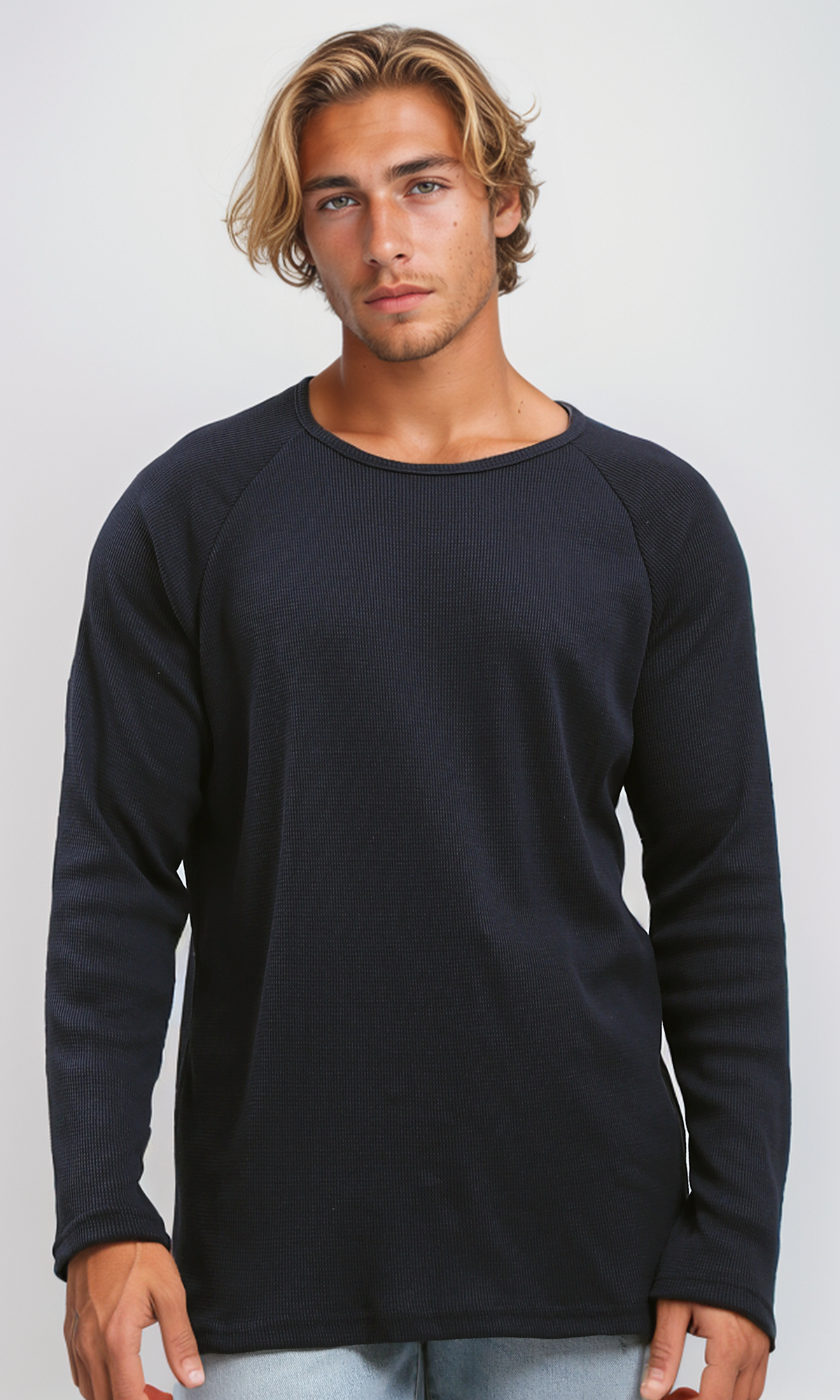 O192000 Slip On Relaxed Fit Navy Blue Tee