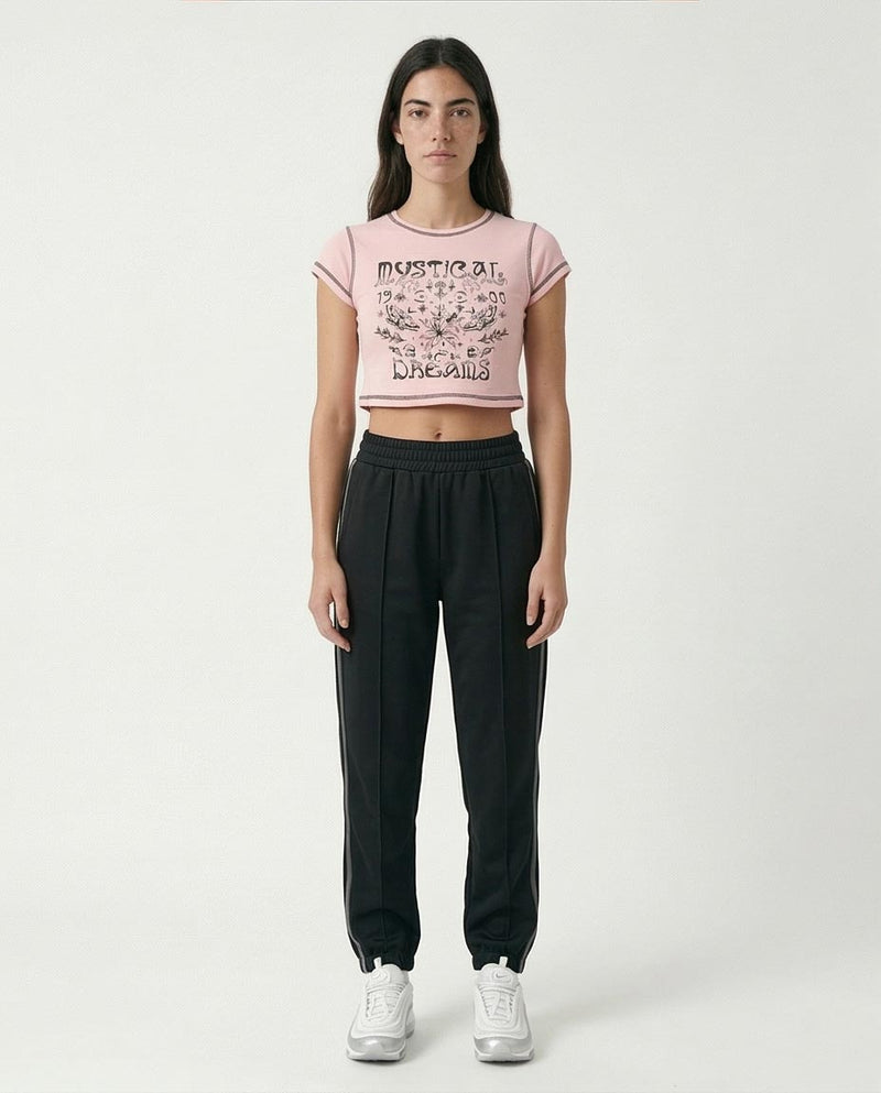 Ravin | Mystical Dreams Contrast Stitch Baby Tee - o192026