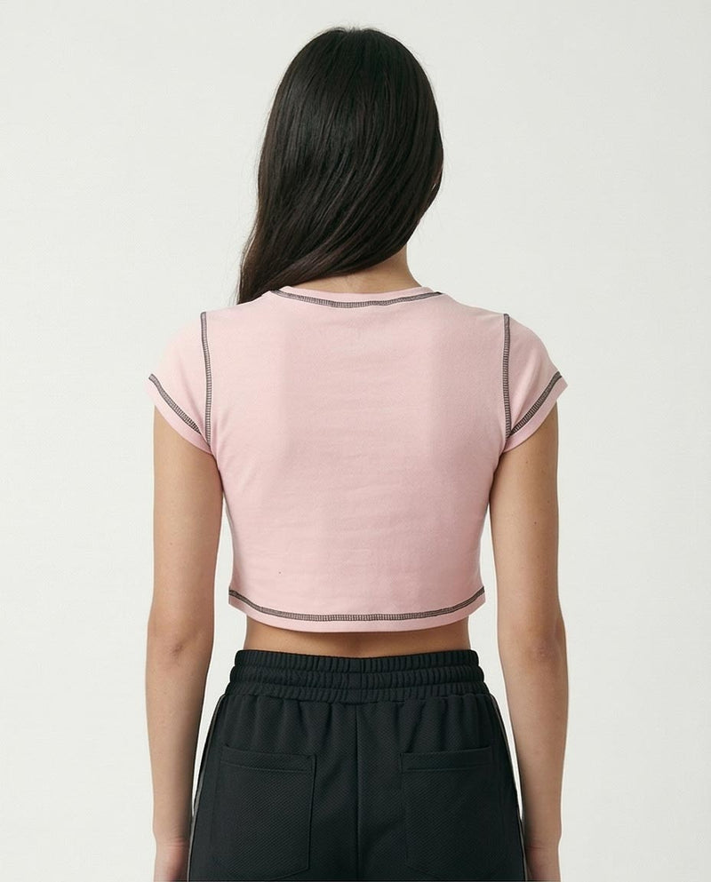 Ravin | Mystical Dreams Contrast Stitch Baby Tee - o192026