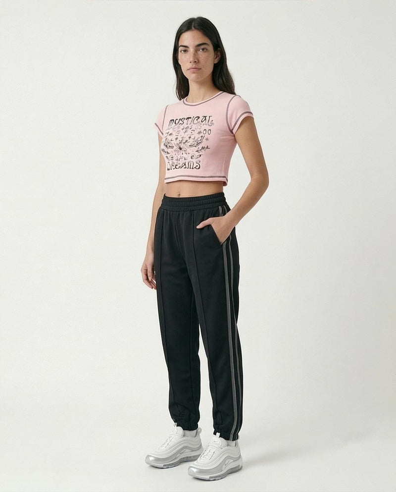 Ravin | Mystical Dreams Contrast Stitch Baby Tee - o192026