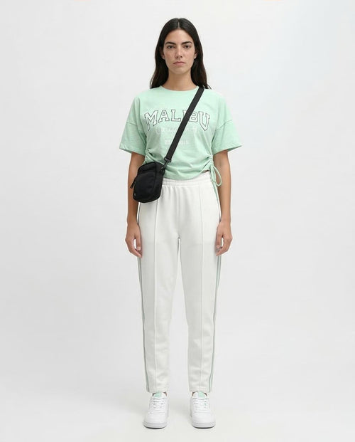 Ravin Women’s Malibu Ruched Graphic Tee – Mint - o192702