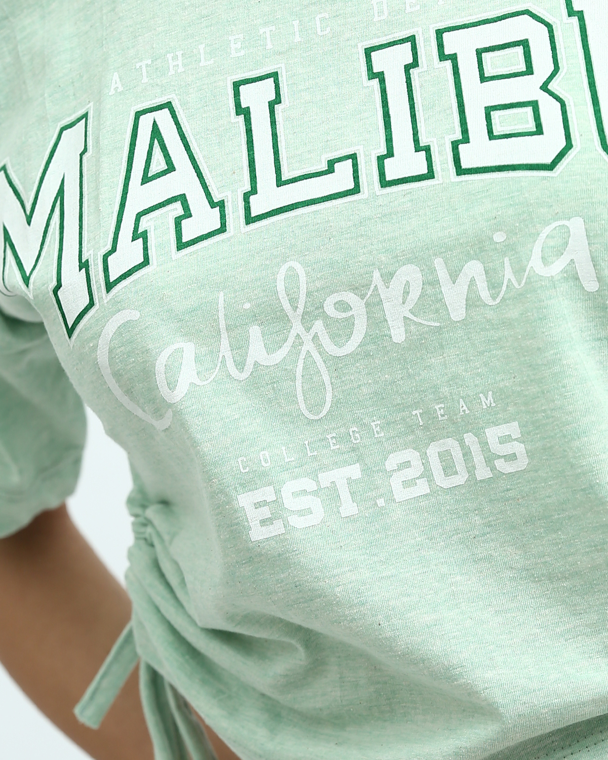 Ravin Women’s Malibu Ruched Graphic Tee – Mint - o192702