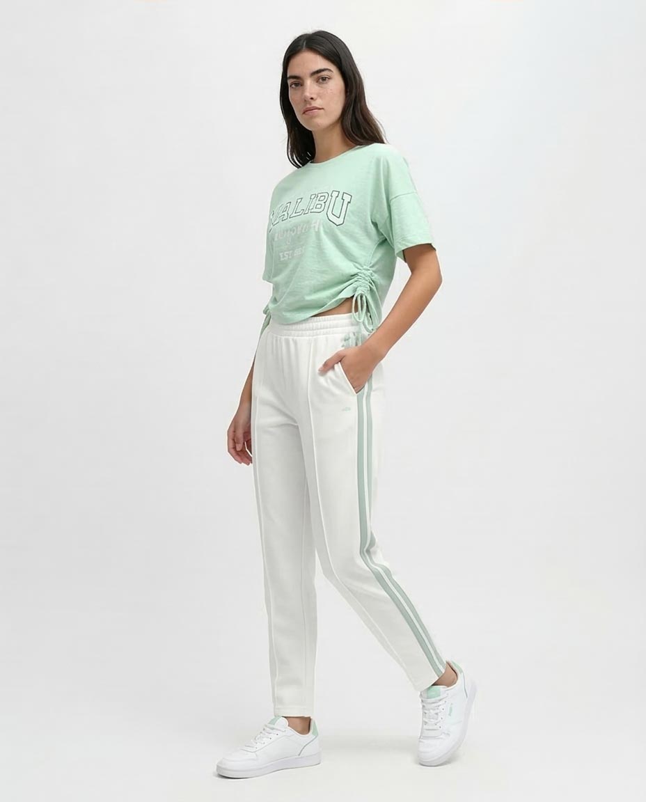 Ravin Women’s Malibu Ruched Graphic Tee – Mint - o192702