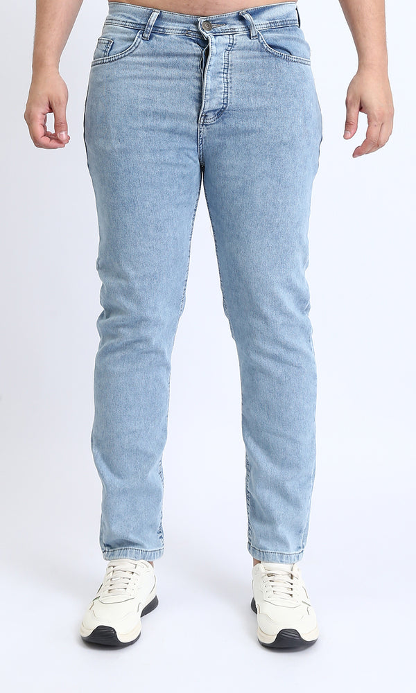 O192888 - Regular Fit Casual Jeans - Light Blue