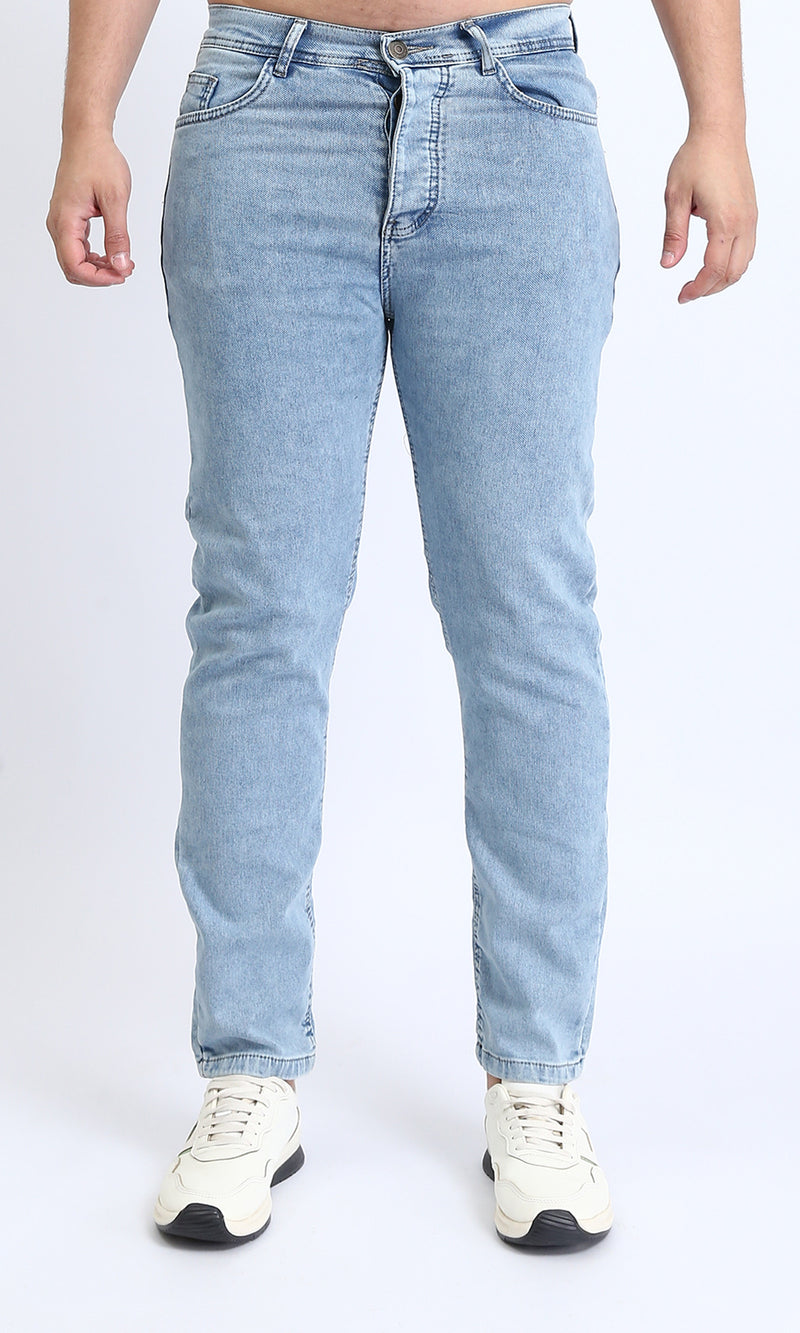 O192888 - Regular Fit Casual Jeans - Light Blue
