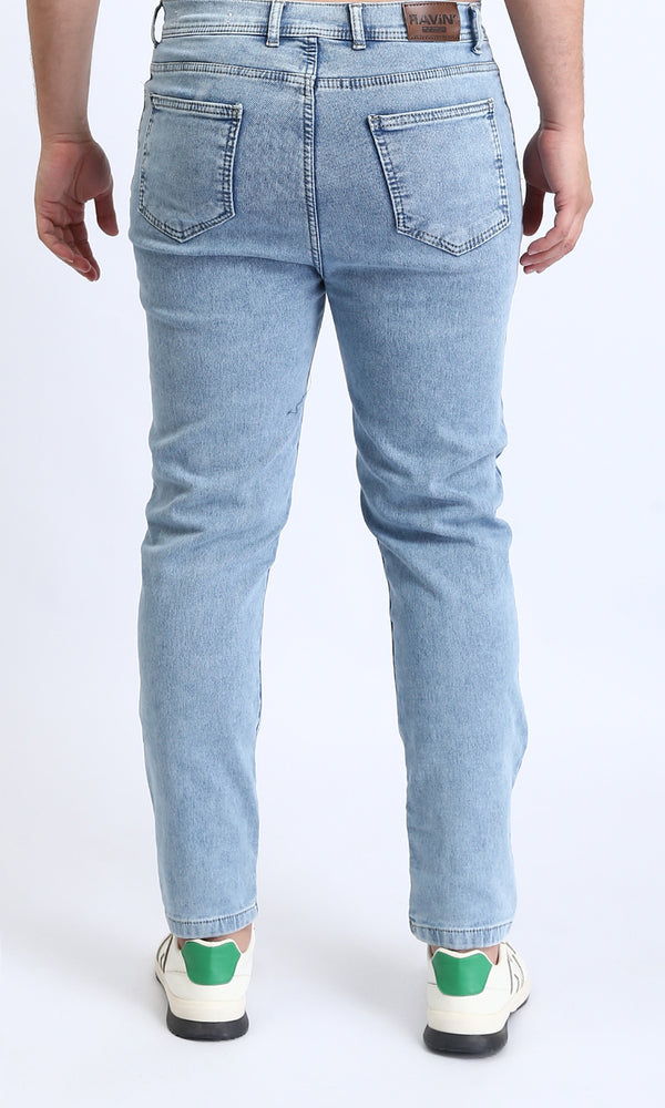 O192888 - Regular Fit Casual Jeans - Light Blue