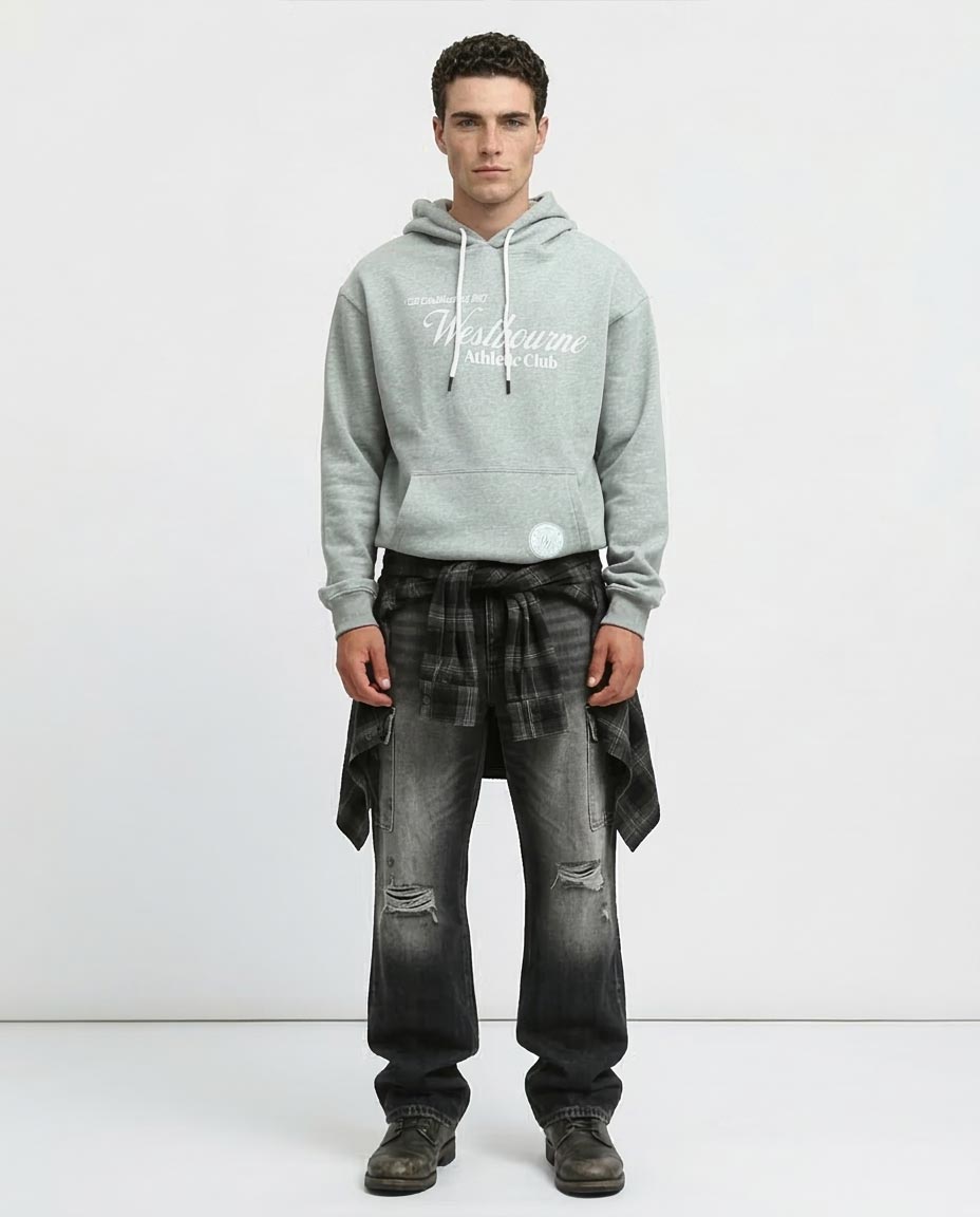 Ravin Men's Westbourne Athletic Club Graphic Hoodie - Heather Grey - o193118