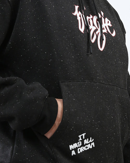Ravin Biggie Smalls Portrait Graphic Hoodie - Black Speckle - O193133