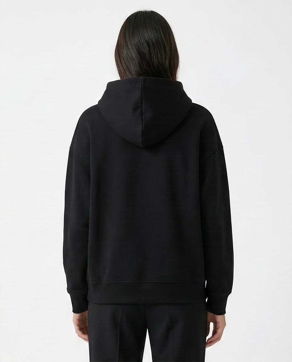 Ravin Women's Heavyweight Fleece Boxy Hoodie – Midnight Black - o193457