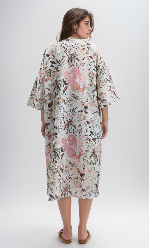 كيمونو صيفي متعدد الألوان بنمط عصري سهل الارتداء