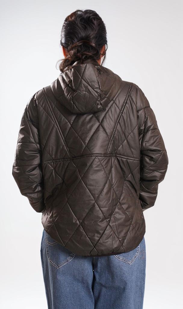 o194922-QUILTED PUFFER JACKET - BLACK