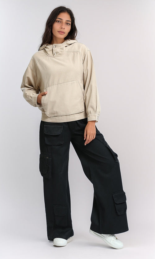 O194947 - Regular Fit Gabardine Jacket - Beige