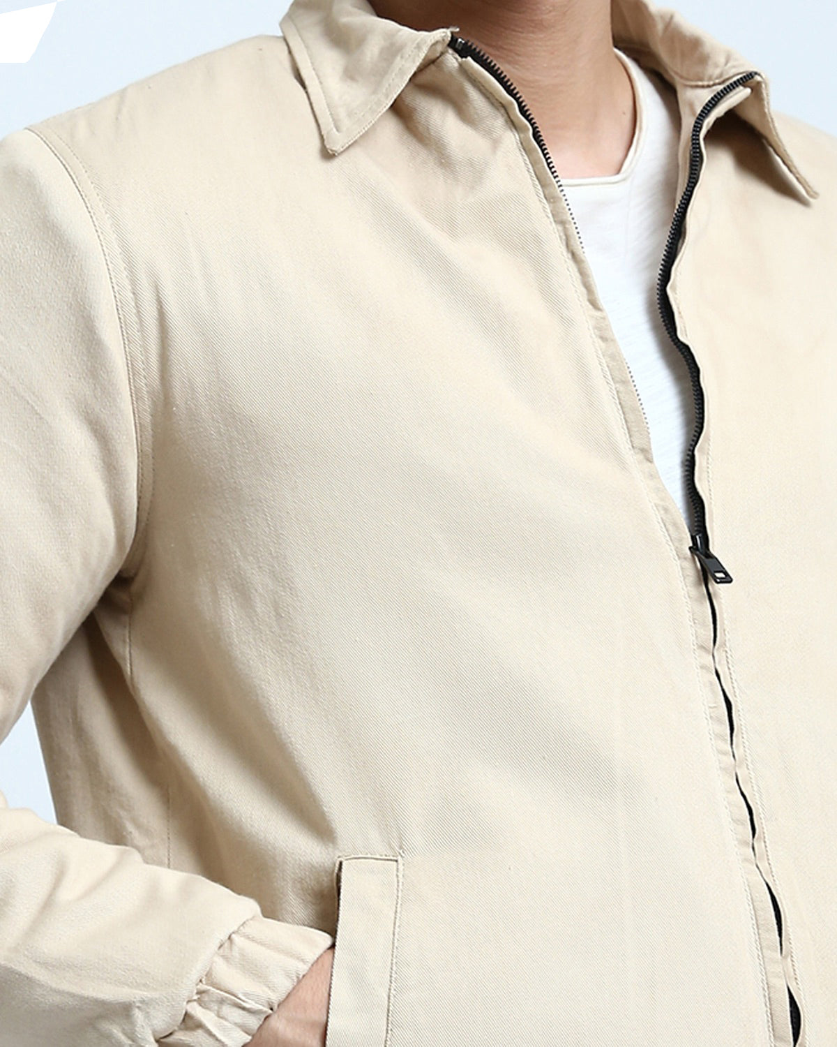 Ravin Men’s Sand Harrington Worker Jacket - Beige - O197477