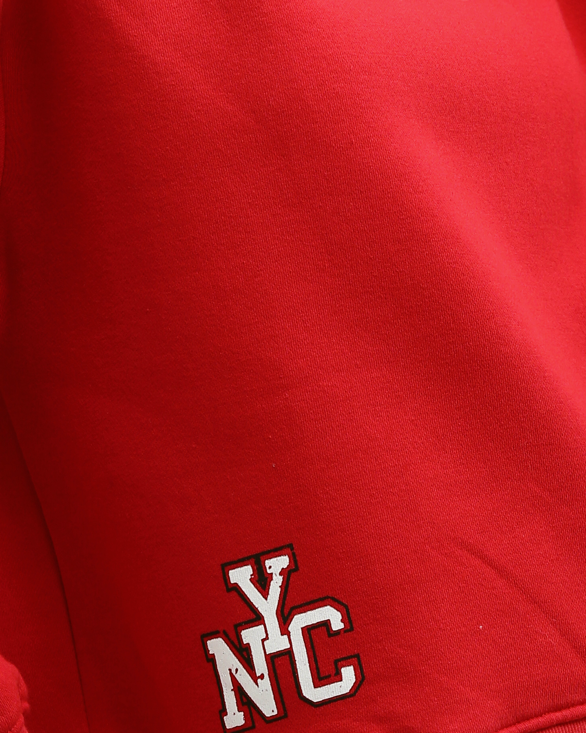 Ravin Unisex Oversized Red Hoodie with Retro College Graphic - o197574