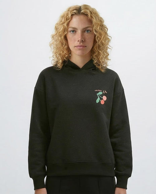 Ravin Heartbeat Rhythm Graphic Oversized Hoodie – Black - o197590