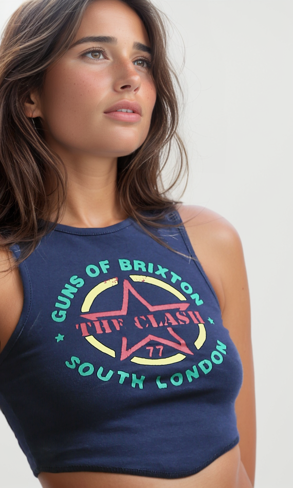 O197599 Sleeveless Regular Fit Navy Blue Tank Top