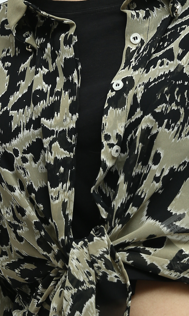 O197602 Multicolors Long Sleeves Evening Shirt