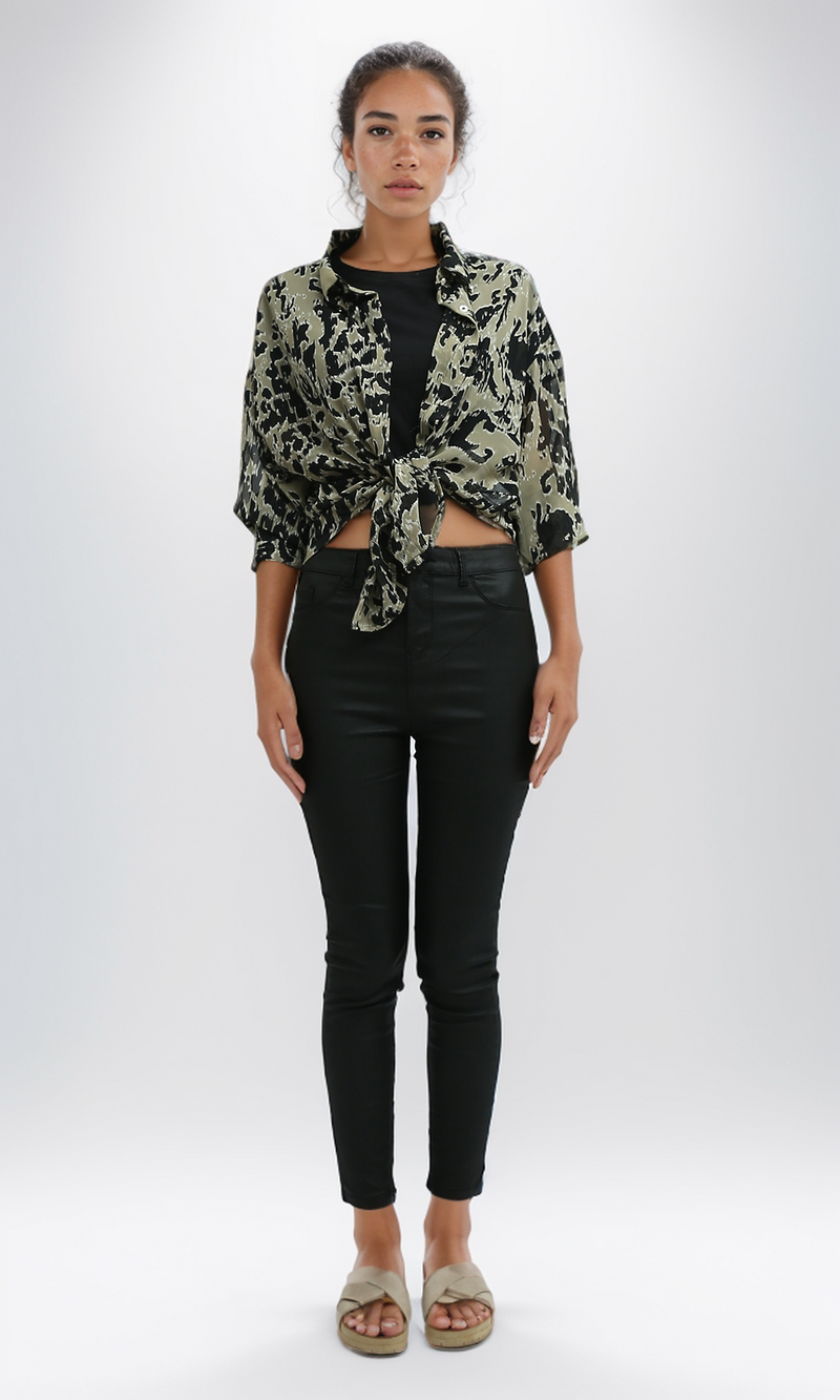 O197602 Multicolors Long Sleeves Evening Shirt