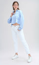 O197608 - Casual Solid Sky Blue Full Buttoned Shirt