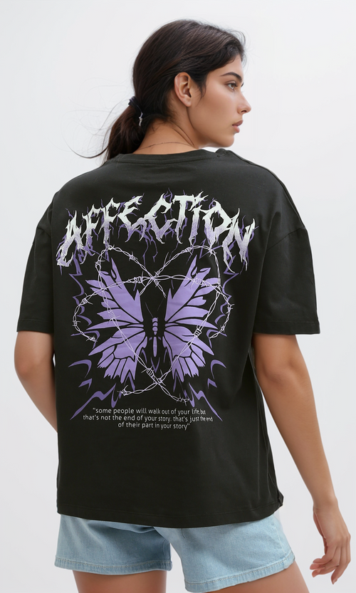 O197609 Printed ''Your Story'' Black Short Sleeve