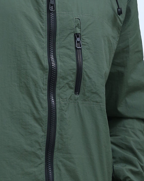 Ravin | Men's Lightweight Hooded Tech Windbreaker – Forest Green - O197938