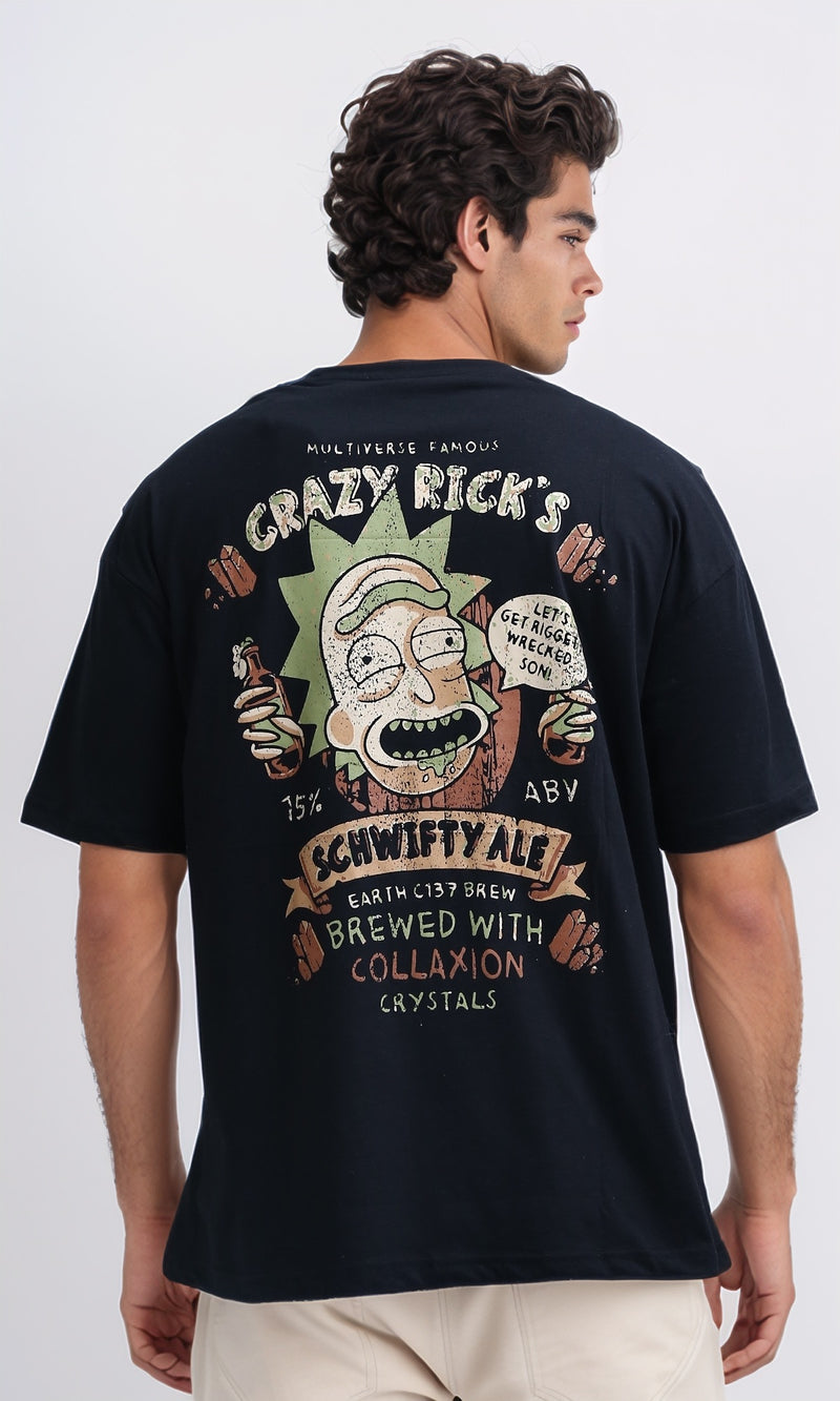 O198033 - Summer Elbow Sleeves Black Cotton Tee