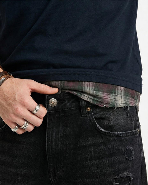 تيشيرت رافين x ريك ومورتي "وابا لوبا داب-داب" بطبعة جرافيك - أسود - O198040