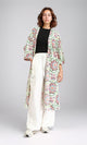 O198125 - Patterned Slip On Colorful Cardigan - Multicolor