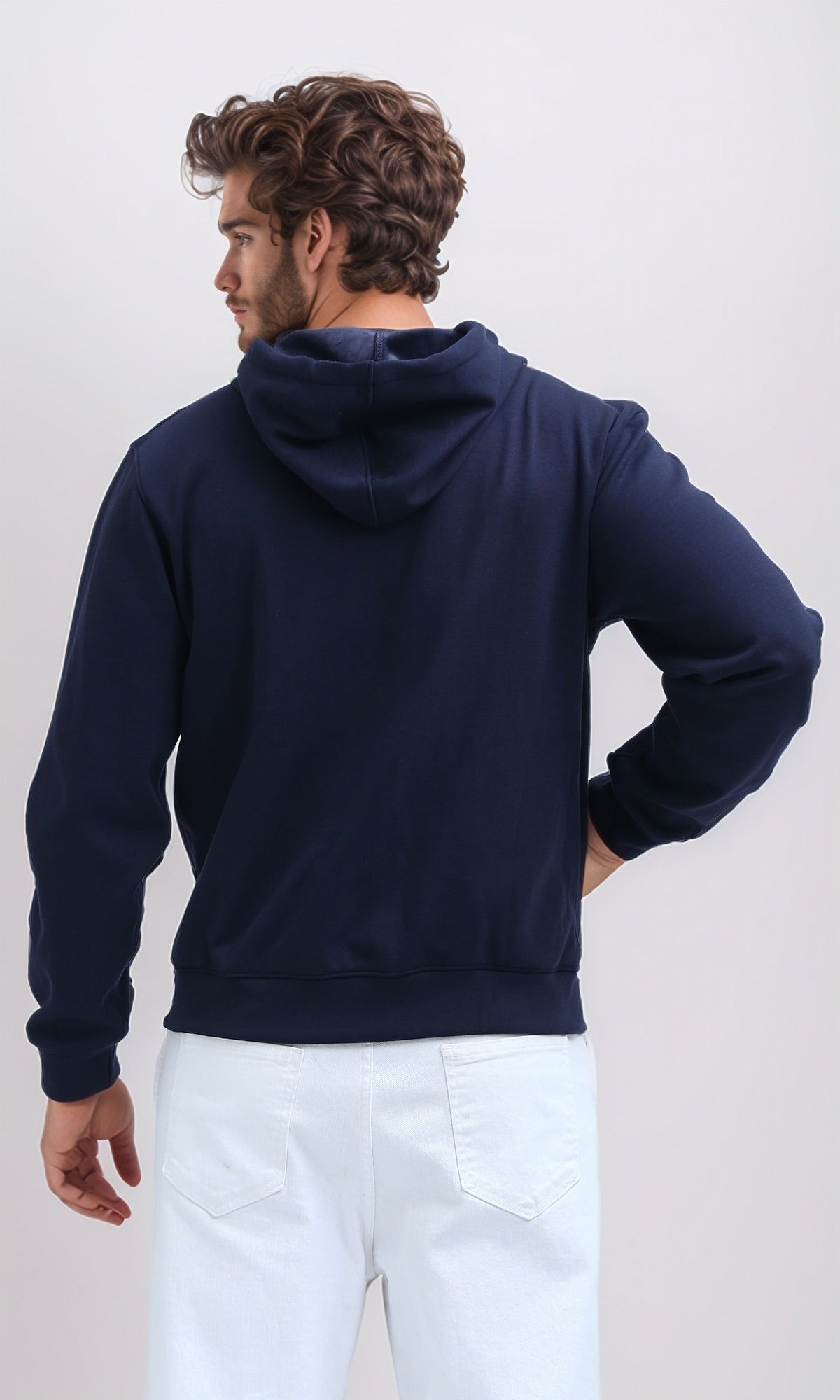 Midnight Navy Premium Full-Zip Essential Hoodie - 0198234
