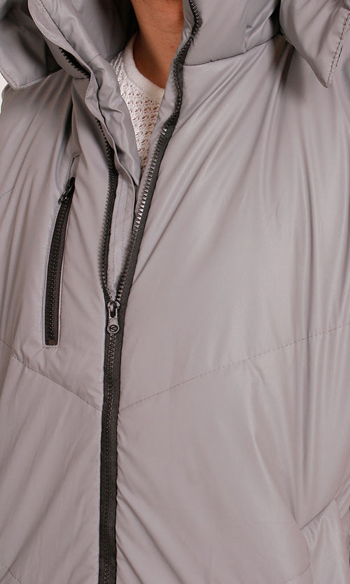 O198263 - Water Proof Puffer Vest - Grey