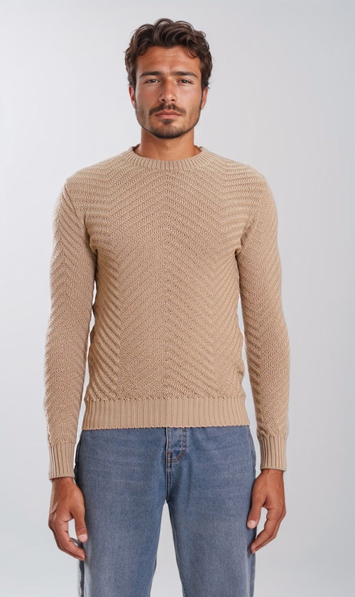 O198301-W24M040-TRICOT -BIEGE (MPL)