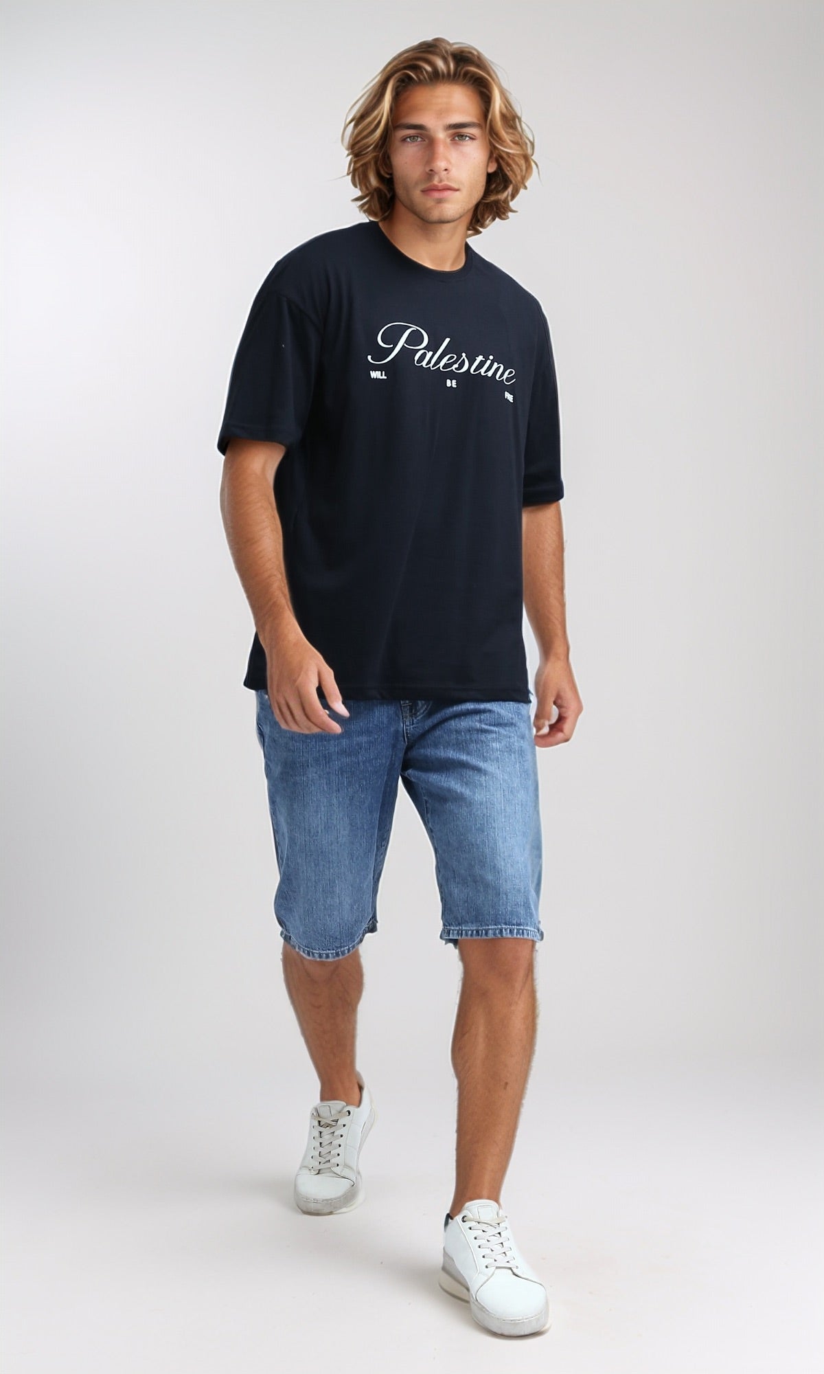O198311 - Casual Round Neck Black Summer Tee