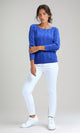 O198494 - Feminine Long Sleeve Pullover - Royal Blue