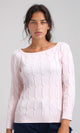 O198495 - Square Neck Winter Pullover - Rose