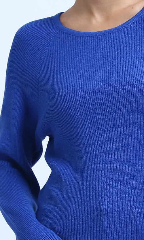 O198498 - Crew Neck Winter Pullover - Dark Blue